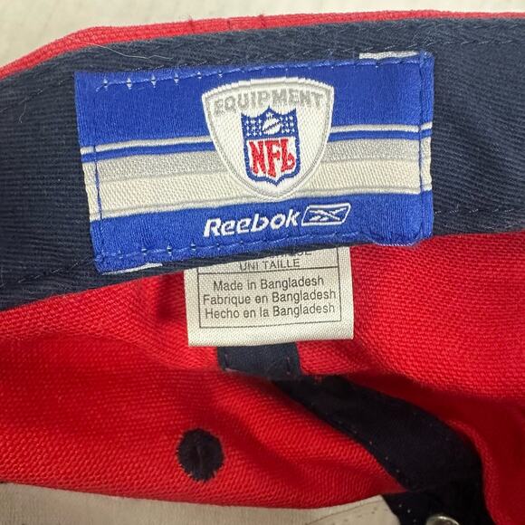 New England Patriots Hat Baseball Cap Pats Reebok NFL Colorblock Strapback - Picture 8 of 8